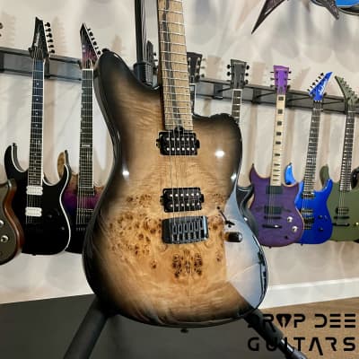 Balaguer DDG Exclusive Select Series Growler Electric Guitar w/ Bag-See-Thru Two-Tone Black Edge Burst image 3