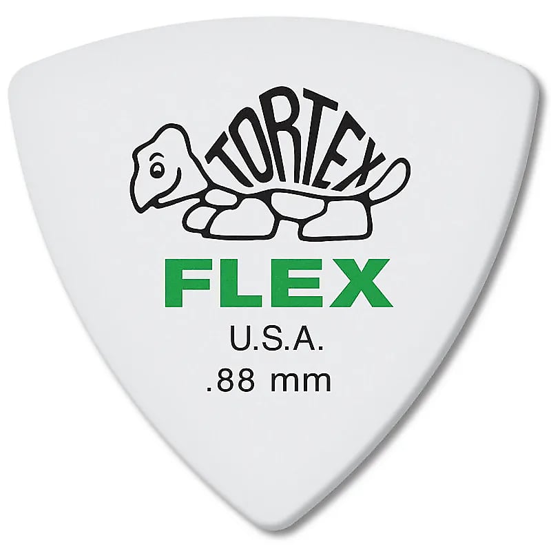 Dunlop 456P88 Tortex Flex Triangle .88mm Guitar Picks (6-Pack) image 1