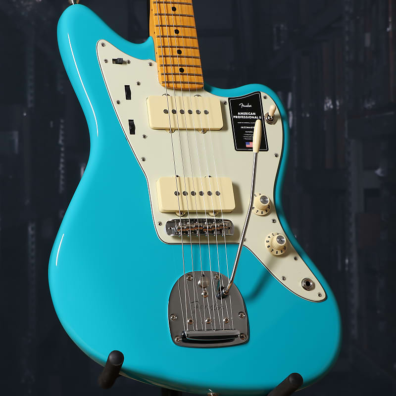 Fender American Professional II Jazzmaster Maple Fingerboard Electric Guitar Miami Blue (serial- 1196) image 1