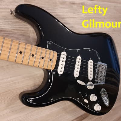 Fender® LEFTY 2015 Gilmour Style Strat Stratocaster MINT ..  2015 Black w/ Gilmour MOD image 3