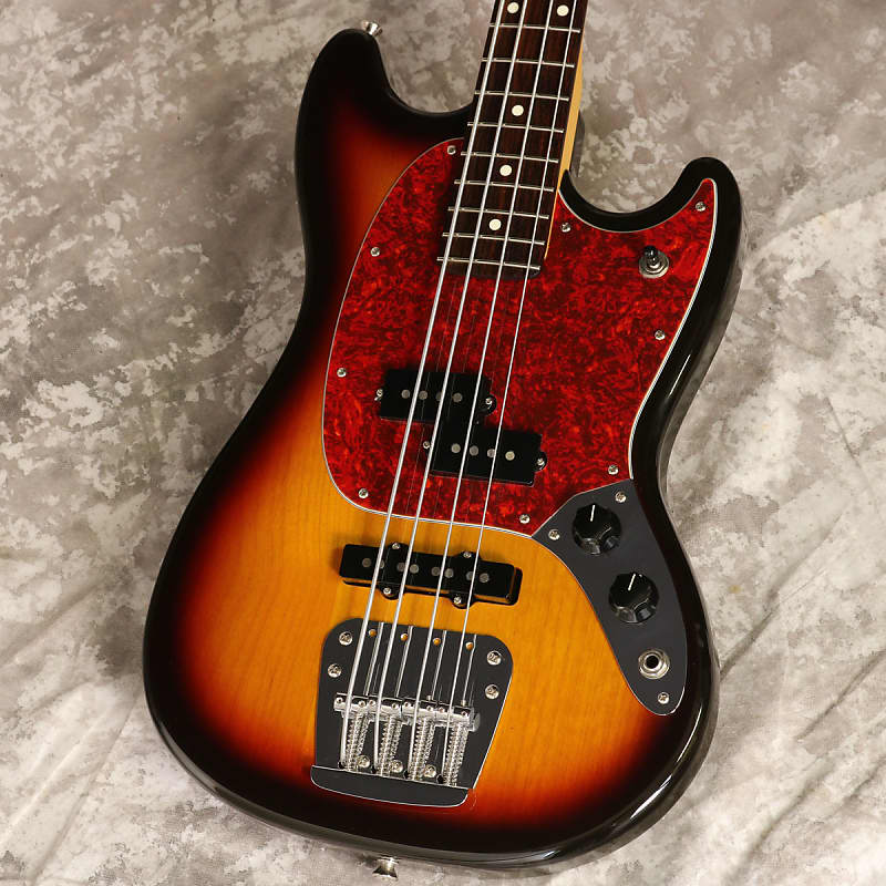 美品 Fender Japan mustang bass 2010 Fender Japan Mustang Bass MB98-75CO OLB Competition Old Lake