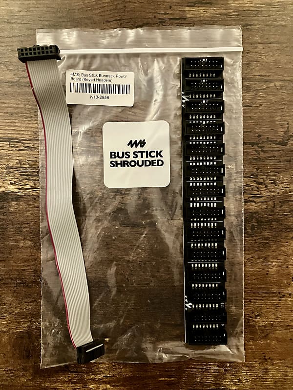 4MS Bus Stick Eurorack Power Board (Keyed Headers) 2010's - Black image 1