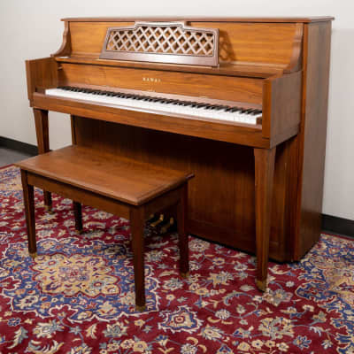 Kawai 701-C Upright Piano | Satin Walnut | SN:K609593 image 1