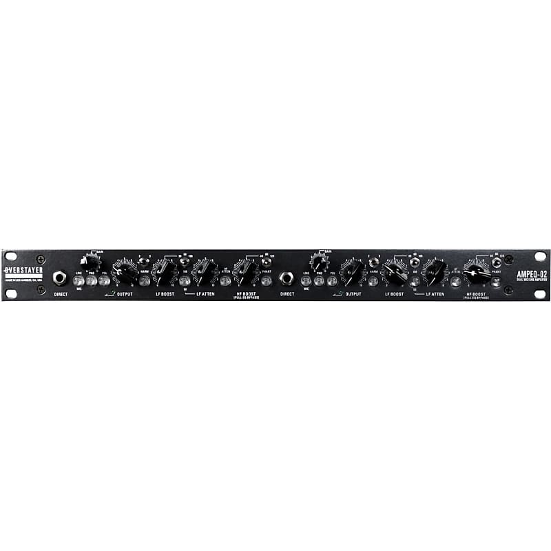 Overstayer AMPEQ-02 Dual Mic / Line Amplifier with EQ image 1