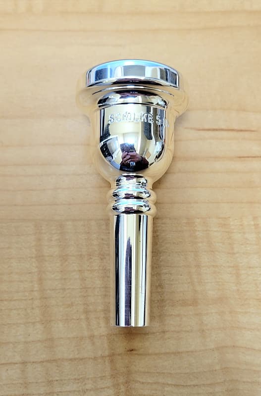 Schilke 51D Standard Series Large Shank Trombone Mouthpiece - Silver Plated image 1