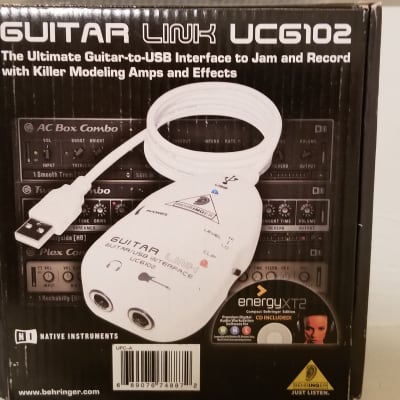 Behringer Guitar Link UCG102 Guitar-to-USB Interface with Original Packaging image 3