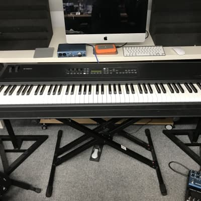 Yamaha KX8 88-key fully weighted hammer action keys midi controller, stand,  foot pedal, and chair image 6