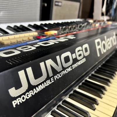 Roland Juno-60 1980’s original vintage analog synth poly-synth synthesizer MIJ Japan image 9