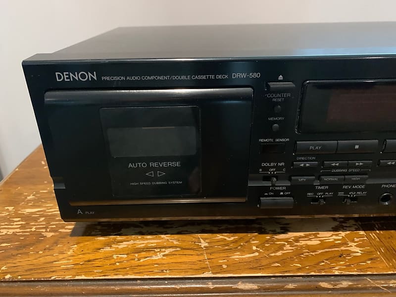 Denon DRW-580 Dual Cassatte Player Recorder - TESTED outlet WORKS