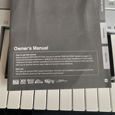 Yamaha PSR-E323 YPT-320 Digital Keyboard 2010 - Silver Gray image 13