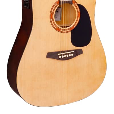 Kohala KG100SE Full Size Acoustic Guitar Natural w/ Pickups/Tuner & Bag image 3
