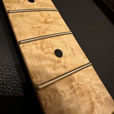 Musikraft Reverse Headstock Franky Strat Neck Hipshot Locking Tuners 2022 - Rock Maple w/ Birdseye Maple Fingerboard image 8