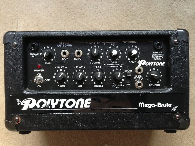 Polytone Mega Brute Head Black Rare