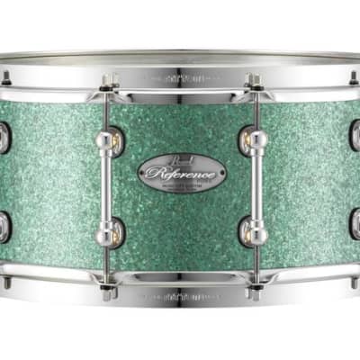 Pearl Music City Custom Reference Pure 13"x6.5" Snare Drum GREEN GLASS RFP1365S/C446 image 14