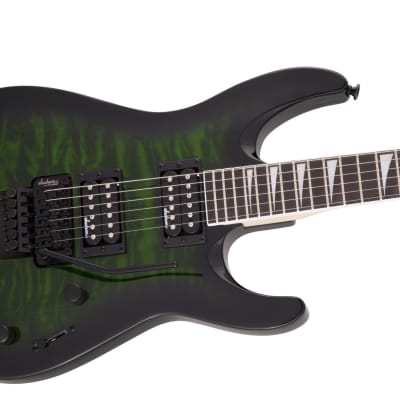 Jackson JS Series Dinky Arch Top JS32Q DKA Guitar, Transparent Green Burst image 3