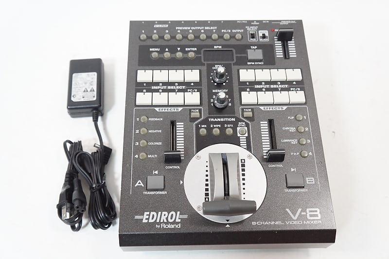 Edirol V-8 8 Channel Video Mixer Video Switcher Roland VJ Video 