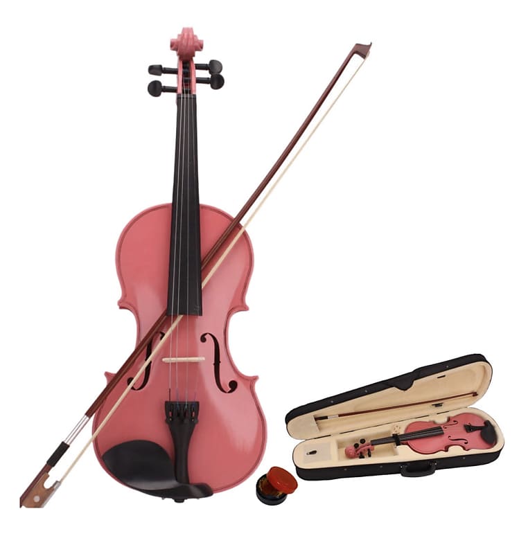 OEM 4/4 Beginners Student Pink Violin Fiddle With Case & Bow 2023 image 1