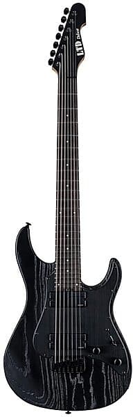 ESP LTD SN-1007 HT Baritone Electric Guitar - Black Blast image 1