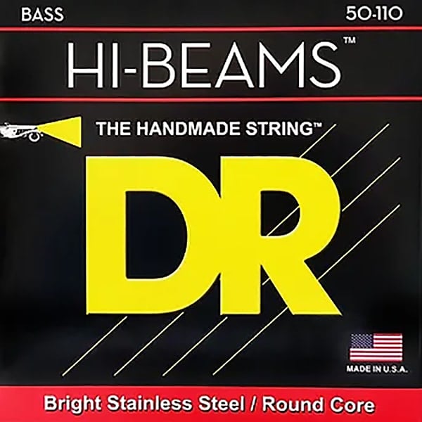 DR SMR-45 HI-BEAM Stainless Steel Bass Strings, Medium 45-105 Short Scale image 1