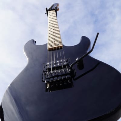 G&L USA Fullerton Deluxe Rampage 24 Jet Black/Maple neck w
