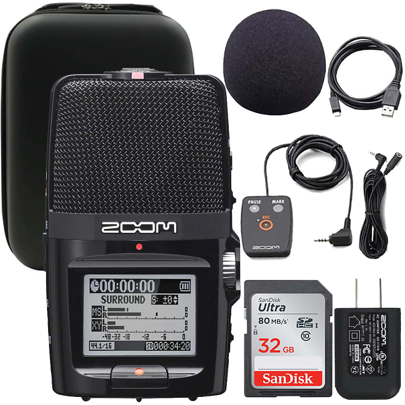Zoom H2n ext 2-Input / 4 Track Handy Digital Audio Stereo Recorder