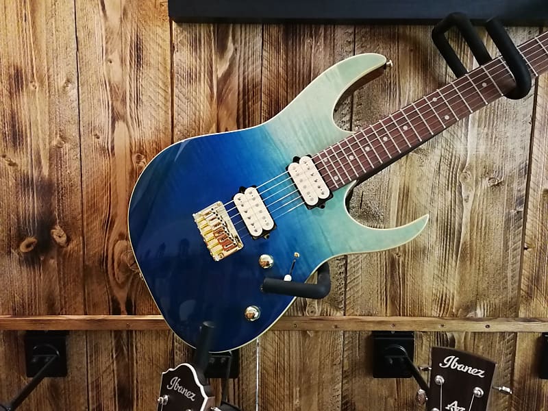 Ibanez RG421HPFM-BRG RG-Serie E-Gitarre 6 String Blue Reef Gradation image 1