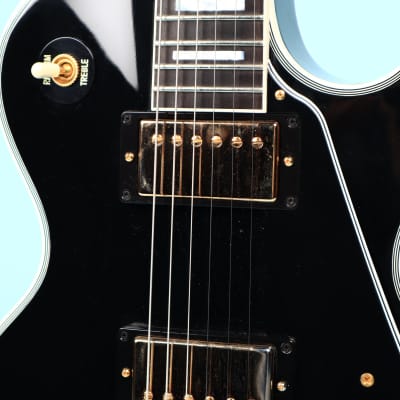 2021 Gibson Les Paul Custom Black Electric Guitar Gold Hardware Custom Shop image 14
