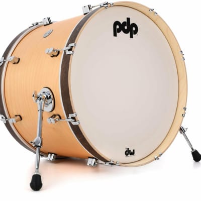 PDP Concept Classic Maple Bass Drum, 14x20, Natural / Walnut Hoops PDCC1420KKNW image 1