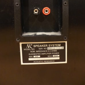 Pair of Vintage Audiophile ACOUSTIC RESEARCH AR 303 Speakers Rare