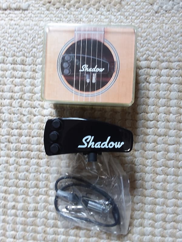 Shadow SH470 Triple Play Sound System for Acoustic Guitar 1990s Black image 1