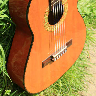 VINTAGE ACOUSTIC CLASSICAL GUITAR ‘AUDITION’ FULLY REFURBISHED AND SET-UP image 18