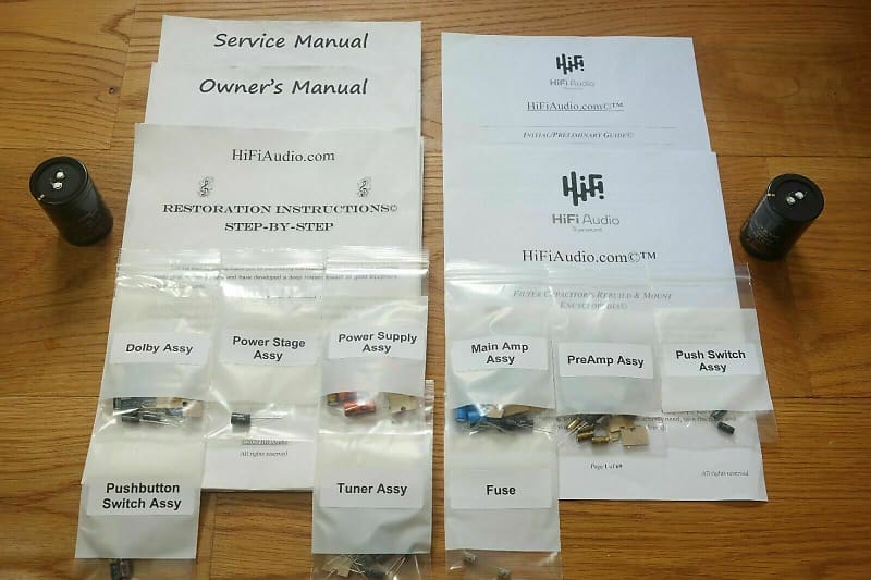 Kenwood Eleven G restoration kit filter capacitor repair rebuild fix  			