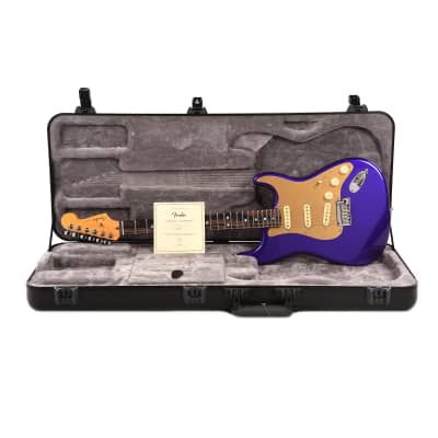 Fender American Ultra Stratocaster Plum Metallic w/Ebony Fingerboard & Anodized Gold Pickguard (CME Exclusive) image 9