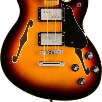 Squier Classic Vibe Starcaster Semi-Hollow Guitar, Maple FB, 3-Color Sunburst image 1