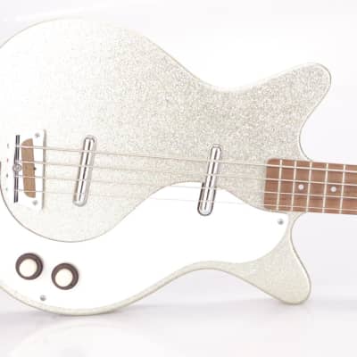 90s Danelectro '59 DC Long Scale 4-String Sparkle Bass Wendy & Lisa #37081 image 2