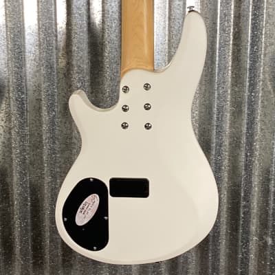 Schecter C-5 Deluxe 5 String Bass Satin White Used image 9