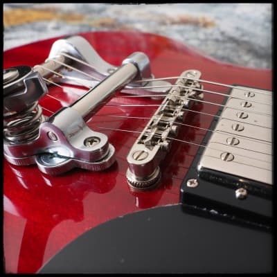 2018 Epiphone G-400 Pro SG with Bigsby - Cherry image 7