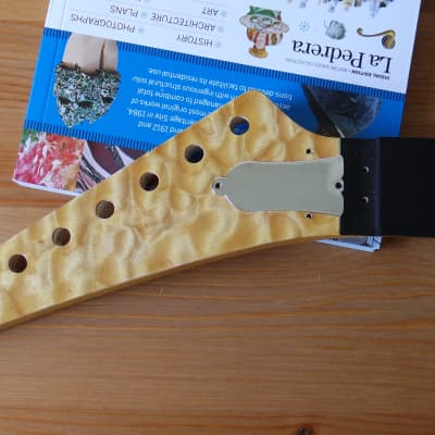 Warmoth Charvel Jackson Reverse Neck R4 Floyd Rose Wolfgang Profile Quilt Maple Headstock! image 11