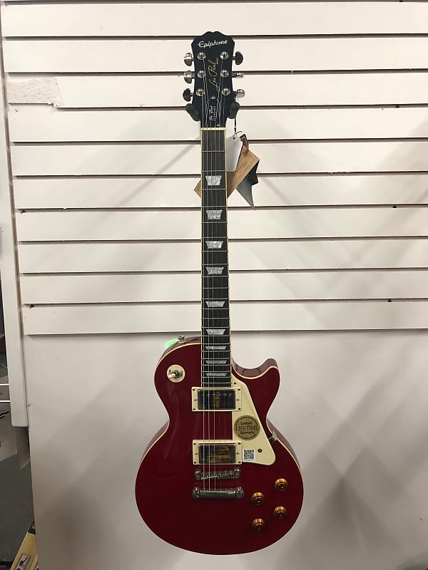 Epiphone les paul on sale cardinal red