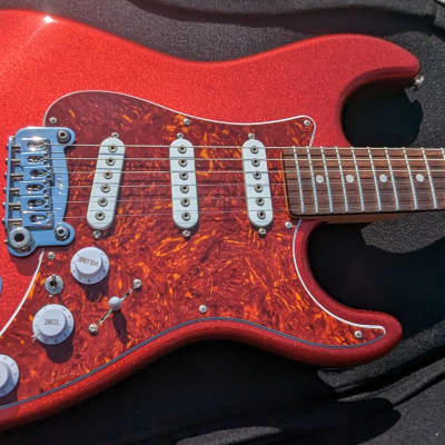 2020 G&L Fullerton Deluxe S-500 - Candy Apple Red Sparke - Rosewood for sale