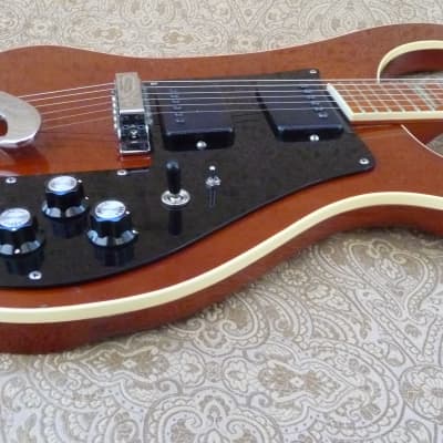 Vintage 1974 Rickenbacker 481 Guitar, Heavy Birdseye Maple, Beautiful RARE Walnut Brown Gloss Finish image 5