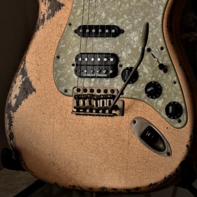 American Fender Stratocaster Custom 2012 Faded Tangerine Sparkle image 21