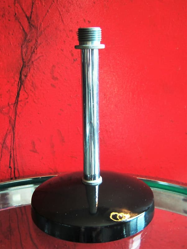 Vintage RARE 1950's RCA microphone desk stand w riser & AD1 Reverb