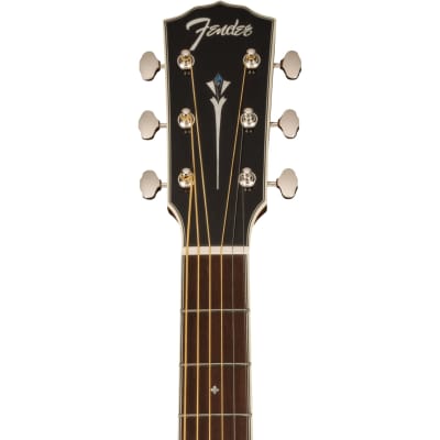Fender PS-220E Parlor Acoustic Guitar - Natural image 5