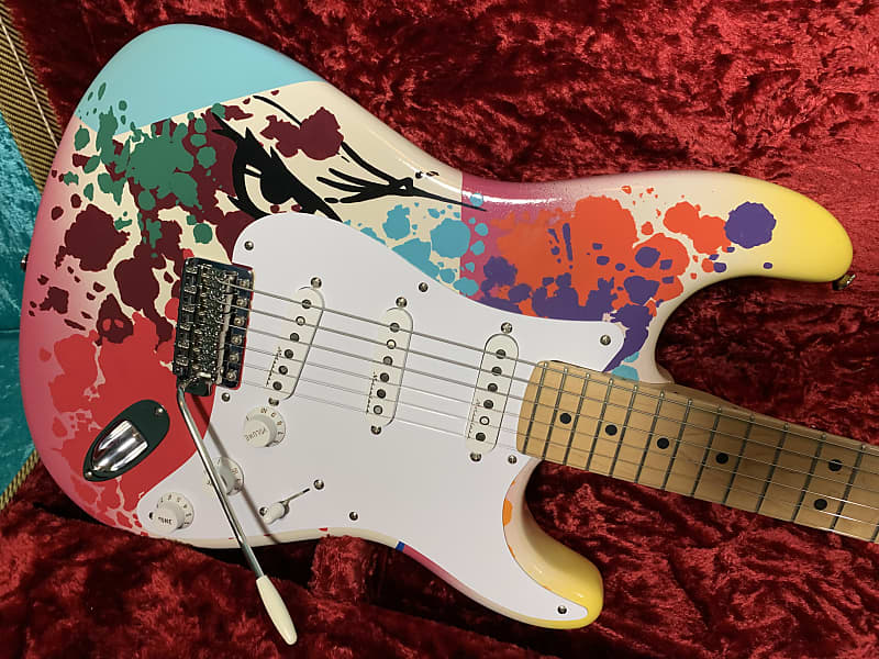 Fender Eric Clapton Crash 4 Stratocaster Strat vintage design 2006 Hand  Painted