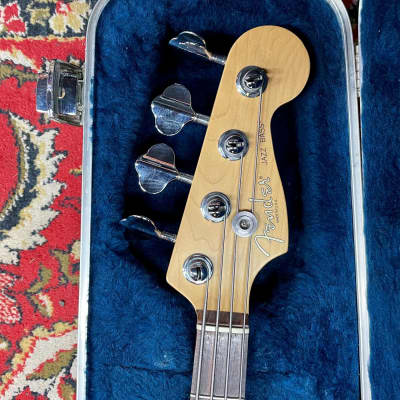 Fender Jazz Bass Deluxe 50th Anniversary SS Blue Sunburst Case USA 1996 image 9
