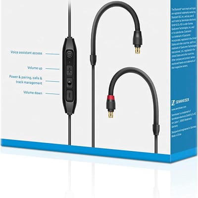 Sennheiser IE PRO BT CONNECTOR Wireless Bluetooth Dynamic In-Ear Monitoring Headphones, Black image 3