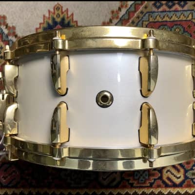 Pearl GOLD PLATED Dennis Chambers Signature 6.5x14" *RARE* image 3