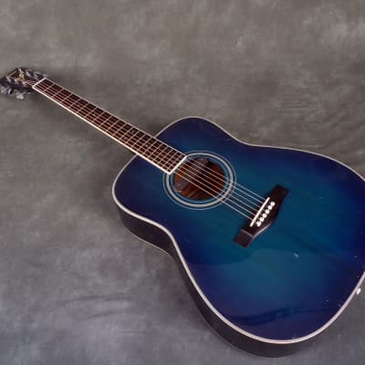 Yamaha FG-422 OBB Acoustic Guitar - Oriental Blue Burst - 2nd Hand 