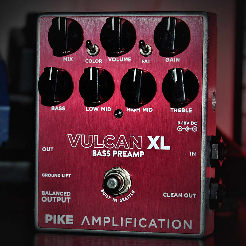 Pike Amplification Vulcan XL Bass Preamp (3Leaf Audio) USA | Reverb